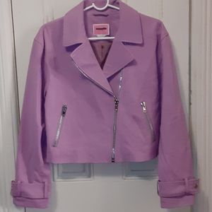 Kate Spade lamb leather moto jacket medium